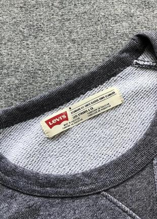 Оригінальний світшот, джемпер, пуловер levi’s crew neck logo sweatshirt grey marl6 фото