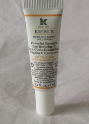 Концентрат против морщин для кожи вокруг глаз с витамином с kiehl's dermatologist solutions2 фото