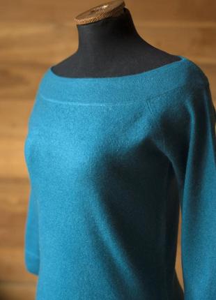 Кашемировый свитер цвета морской волны женский autograph, размер s, м3 фото