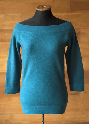 Кашеміровий светр кольору морської хвилі жіночий autograph, розмір s, м