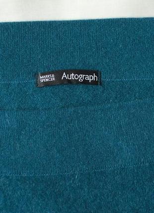 Кашемировый свитер цвета морской волны женский autograph, размер s, м8 фото