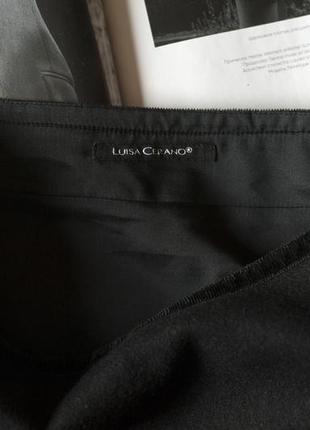 Черная шерстяная карандаш женская юбка luisa cerano, размер xl, 2xl6 фото