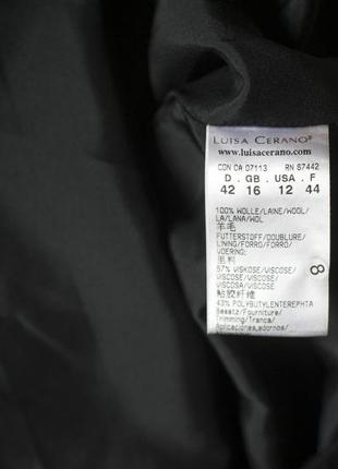Черная шерстяная карандаш женская юбка luisa cerano, размер xl, 2xl7 фото