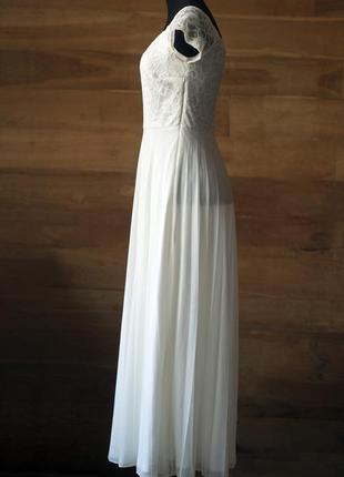 Летнее праздничное белое платье макси женское asos, размер m3 фото