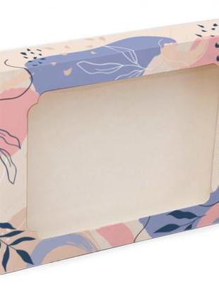 Коробка для пряників, цукерок, гіпсових фігурок з принтом "яскрава абстракція", 150х200х30 м1 фото