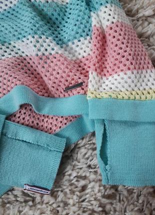 Шикарный  легкий хлопковый свитер в цветную  полоску ,kangaroos,  p. s-m4 фото