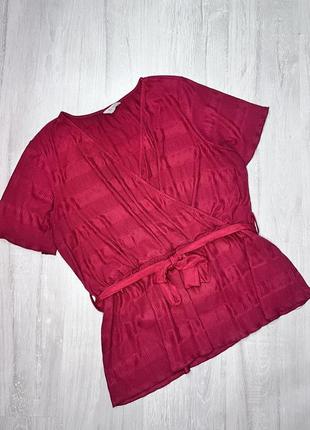 Бордовая блуза большого размера tu p. 201 фото