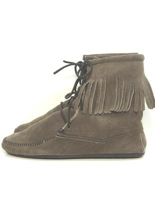Жіночі оригінальні замшеві черевики minnetonka р. 41
