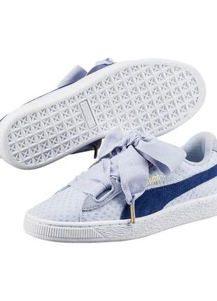 Puma suede basket heart denim halogen новые кроссовки оригинал банты1 фото