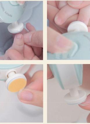 Триммер для ногтей детский для детей детский маникюрный набор електропилка для детей