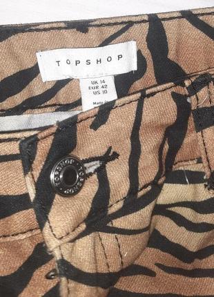 Джинсовая юбка с тигринным принтом topshop р.486 фото