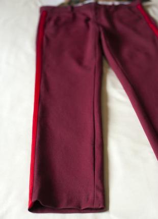 Бордовые брюки чиносы женские marc o`polo, размер m, l3 фото
