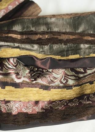 Нарядный коричневый жакет пиджак в полоску женский bazal, размер xl, xxl4 фото