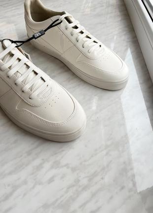 Zara кросівки кеди якісна модель з еко-шкіри3 фото