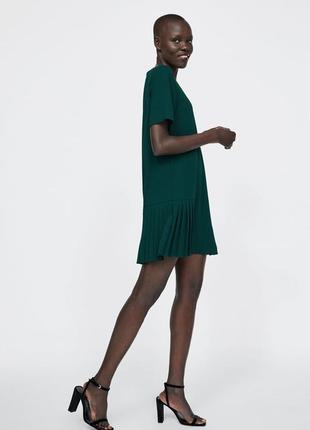 Zara сукня пліссе1 фото
