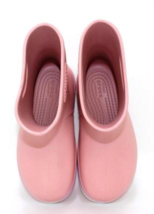 Дитячі рожеві чобітки для дощу рожевий2 фото