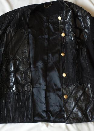 Батальная черная винтажная женская замшевая куртка c&a, размер 2xl, 3xl7 фото