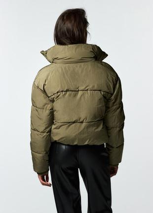 Куртка пуфер зі складаним капюшоном zara оригінал