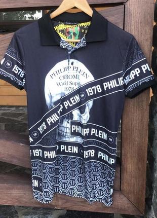 Футболка поло в стиле philipp plein
