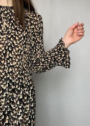 Блуза-плиссе с клешными рукавами6 фото