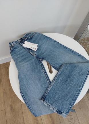 Zara straight leg high rise прямые джинсы высокая посадка