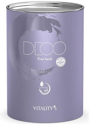 Освітлююча пудра для вільних технік vitality's deco free hand 400г