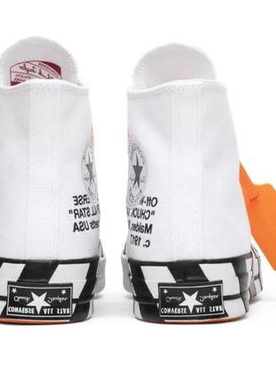 Кеди&nbsp;off-white chuck 70 white5 фото