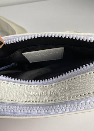 Сумка белая матовая кросс боди в стиле marc jacobs ⚜️хит продаж!4 фото