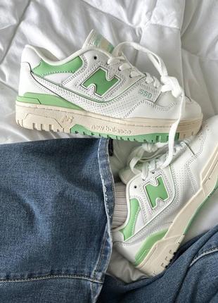 Кожаные кроссовки new balance