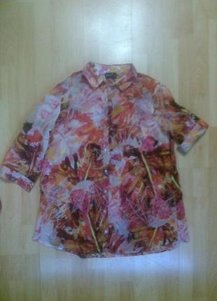 Фирменная легкая невесомая рубашка блузка baci1 фото