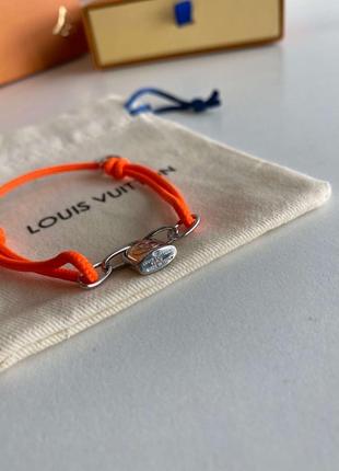 Браслет lockit x doudou louis vuitton silver orange4 фото