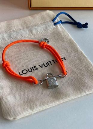 Браслет lockit x doudou louis vuitton silver orange3 фото