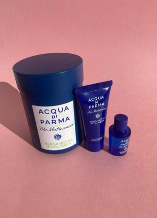 Acqua di parma blu mediterraneo bergamotto di calabria acqua di parma  набір для жінок та чоловіків1 фото