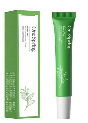 Крем для шкіри навколо очей на основі зеленого чаю onespring green tea moisturizing eye cream