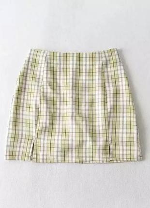 Мини юбка с вырезами  shein y2k2 фото