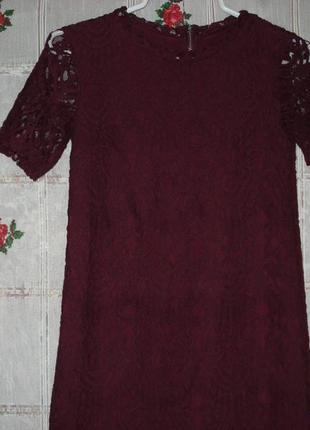 Платье темно-вишневого цвета"h&m"р.82 фото