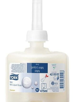 Tork premium рідке мило-крем для рук міні 475 мл., кремове s2