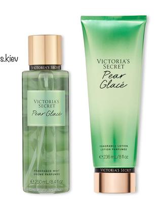 Спрей и лосьон victoria’s secret pear glace оригинал набор виктория сикрет вс мист vs