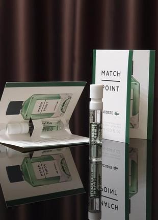 Оригинальный пробник 
lacoste match point eau de toilette_ 1,2ml2 фото