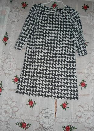 Сукня"гусячі лапки""h&m"р. xs ,чорно-біле.6 фото