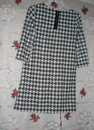 Сукня"гусячі лапки""h&m"р. xs ,чорно-біле.7 фото