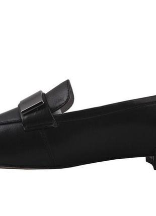Туфли на низком ходу женские anemone натуральная кожа, цвет черный, 394 фото