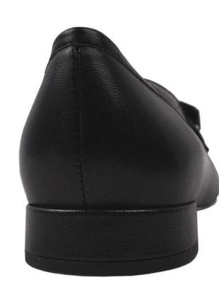 Туфли на низком ходу женские anemone натуральная кожа, цвет черный, 393 фото
