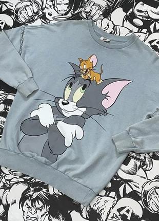 Свитшот эффект гамент дай с принтом том и джерри tom and jerry