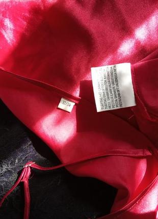 Сексуальный пеньюар,темно красного цвета с черным гипюром,испания9 фото
