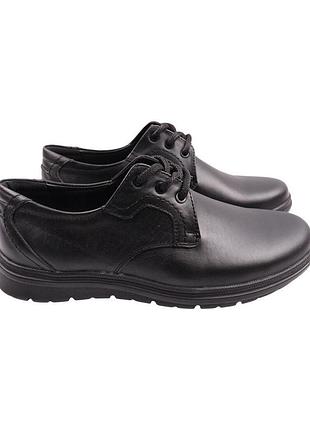 Туфлі чоловічі golovin чорні натуральна шкіра, 45