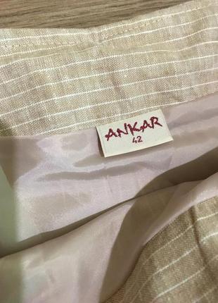 Идеальная лагая юбка в полоску с поясом ankar3 фото
