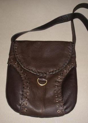 Кожаная сумка t&k boutique