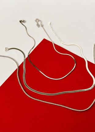 Серебряная цепочка2 фото