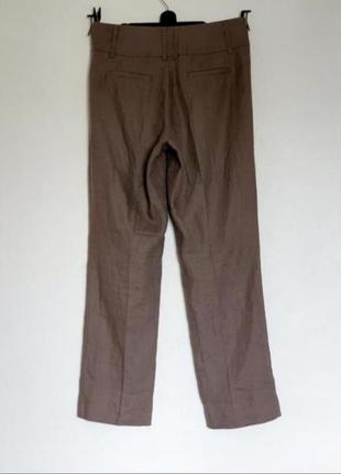 Жіночі брюки зі 100 льону висока посадка4 фото